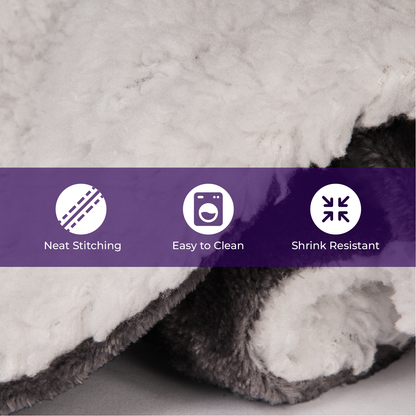 Sherpa Fleece Throw Blanket