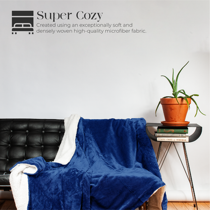 Sherpa Fleece Throw Blanket