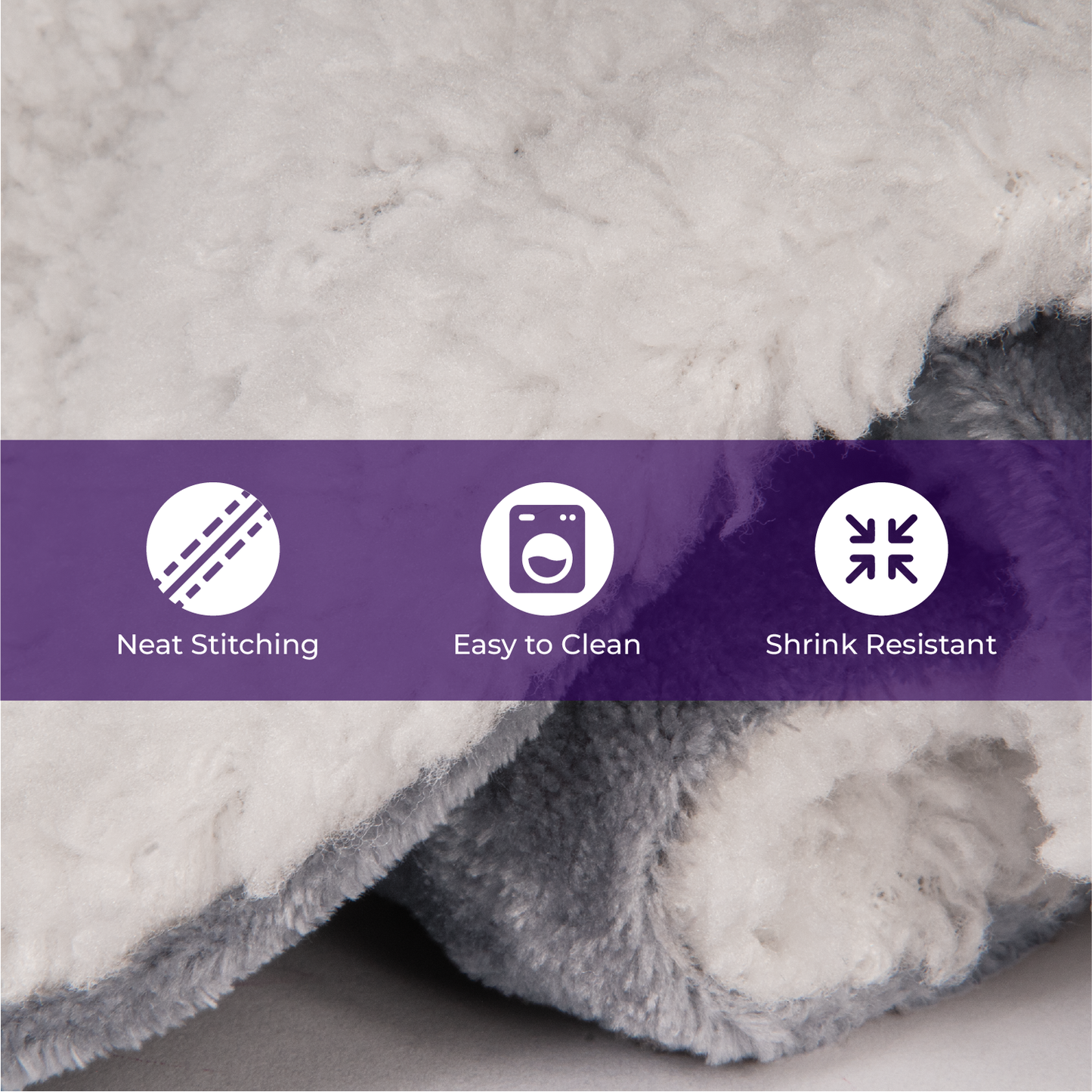 Sherpa Fleece Throw Blanket