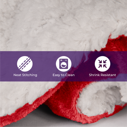 Sherpa Fleece Throw Blanket