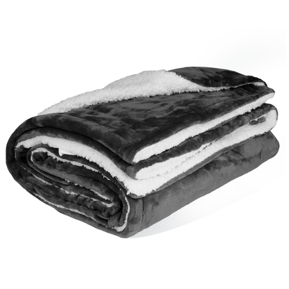 Sherpa Fleece Throw Blanket