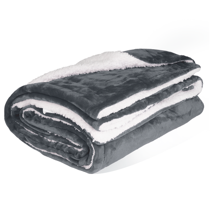 Sherpa Fleece Throw Blanket